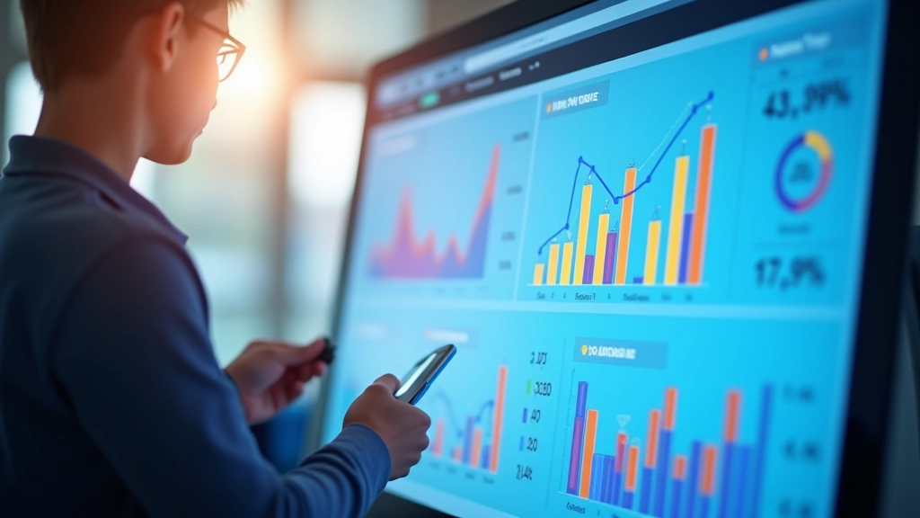 Tableau de bord montrant les indicateurs de confiance des ménages avec graphiques de tendances économiques