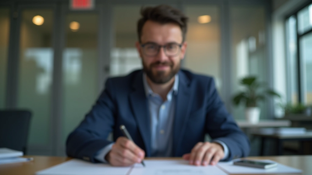 Économiste analysant des données de confiance des ménages sur un ordinateur portable dans un bureau moderne